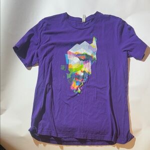 Marvin Gaye Purple Graphic T-Shirt